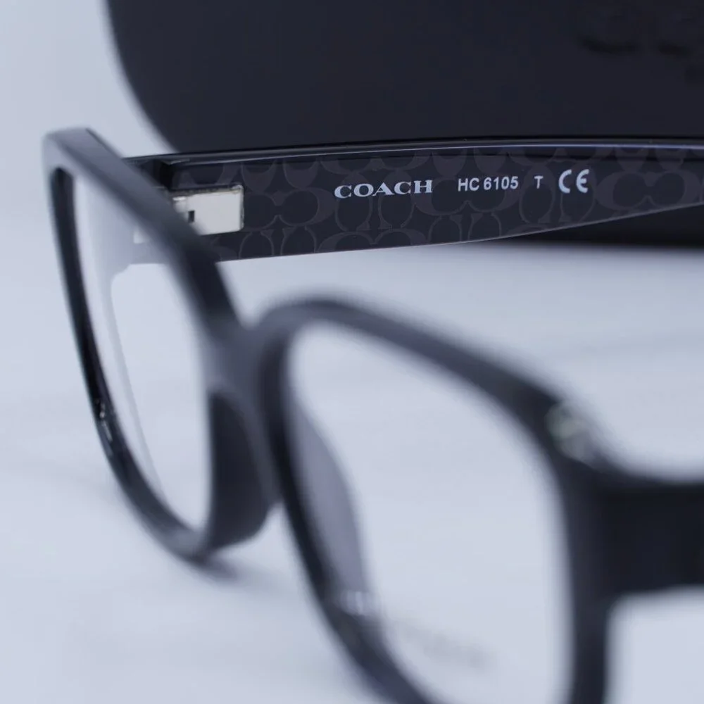 Exclusive Sale! Coach HC6105 5420 Black Eyeglasses 51mm